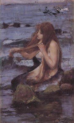 Sketch for A Mermaid, John William Waterhouse